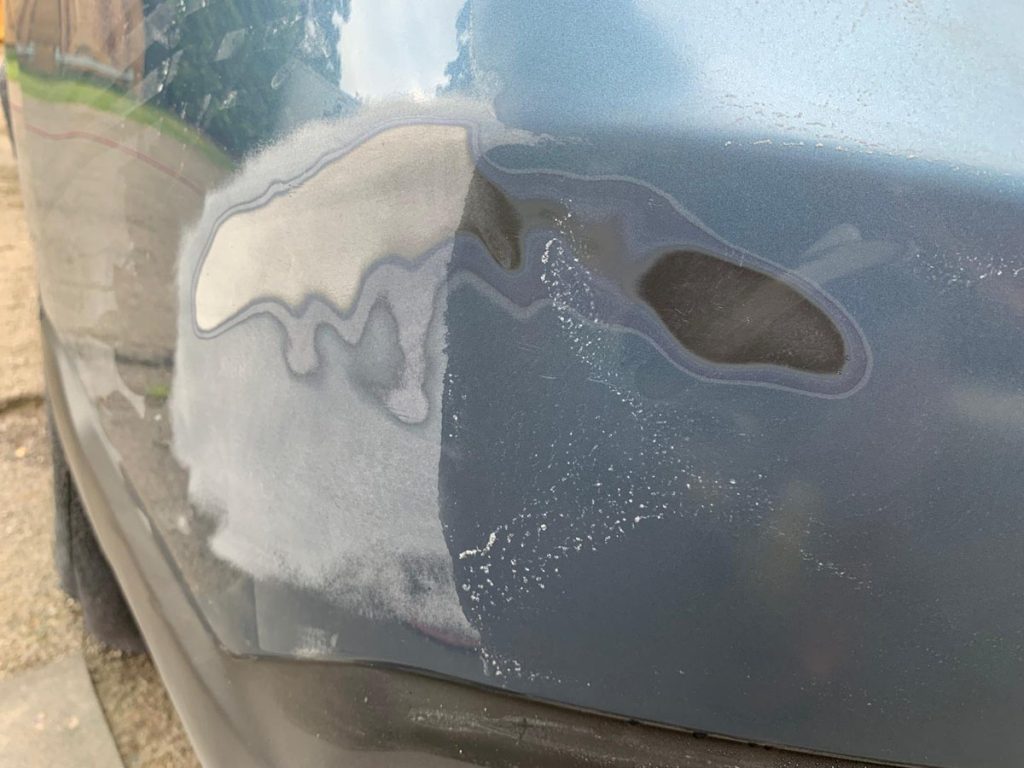 Car paint damage